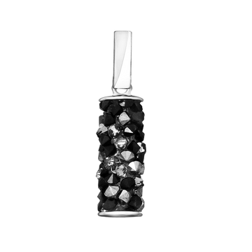 Anhänger mit schwarzen Kristallen Swarovski