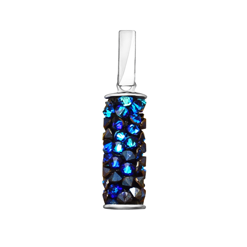 Anhänger mit blauen Kristallen Swarovski