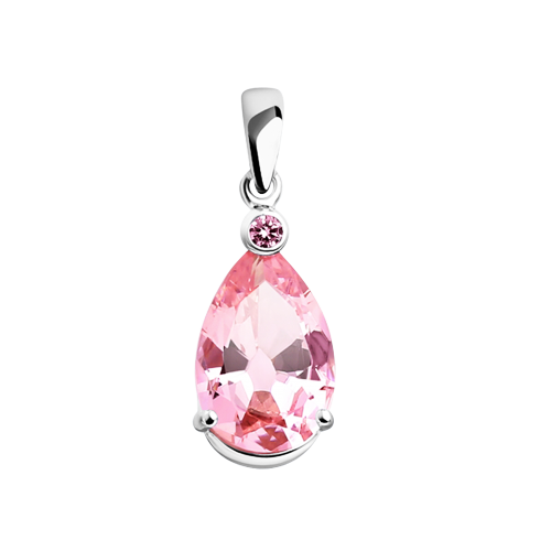 Anhänger mit rosa Zirkonia