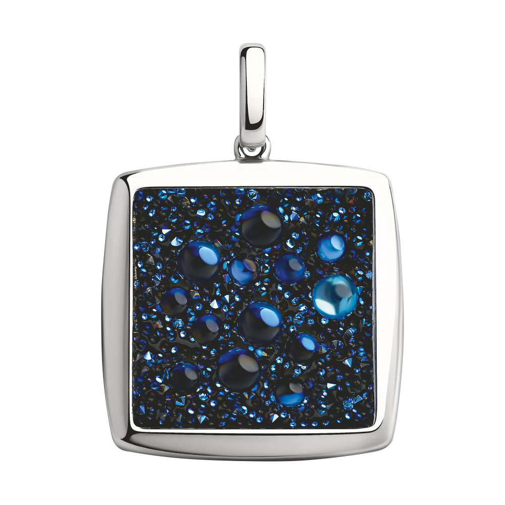 Anhänger mit blauen Kristallen Swarovski
