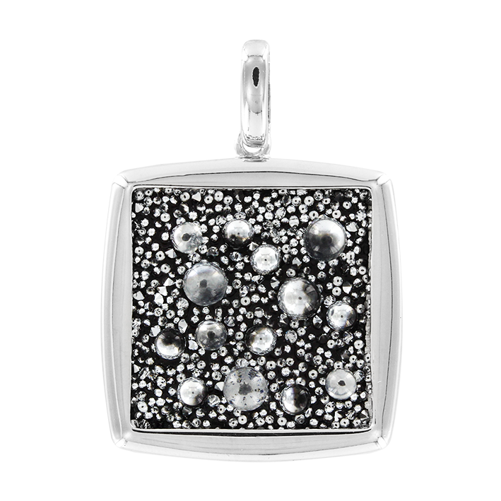 Anhänger mit schwarzem Swarovski Kristall