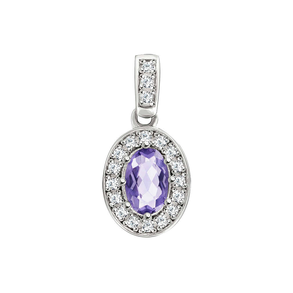 Anhänger mit Amethyst und Zirkonia