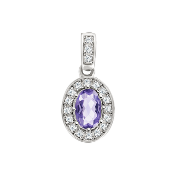 Anhänger mit Amethyst und Zirkonia