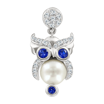 Anhänger mit Zirkonia und Perle