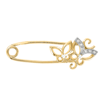 Brosche mit Zirkonia