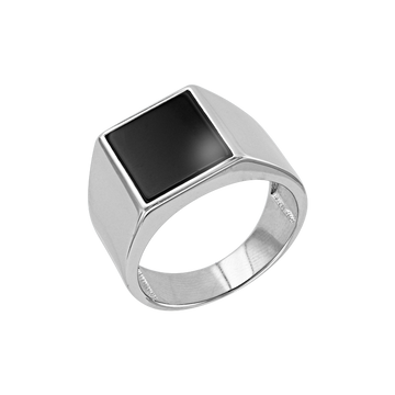 Herrenring mit Onyx