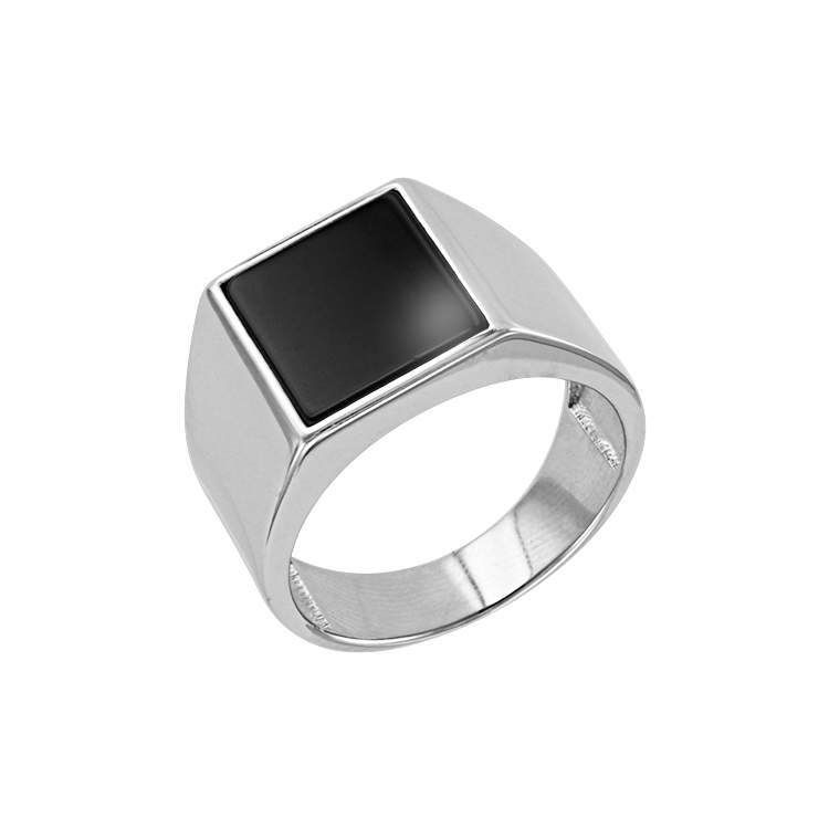 Herrenring mit Onyx