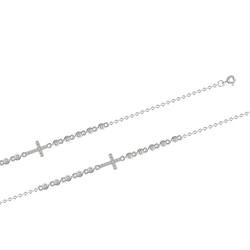 Armband "Kreuz" mit Zirkonia