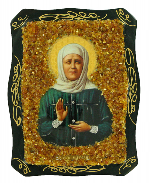 Orthodoxe Ikone der "Heilige Matrona von Moskau"