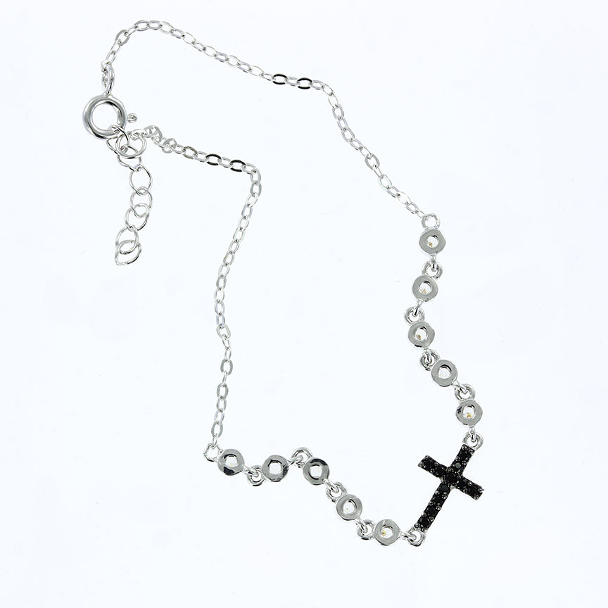 Armband "Kreuz" mit Zirkonia