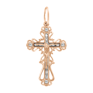 Anhänger–Kreuz mit Zirkonia