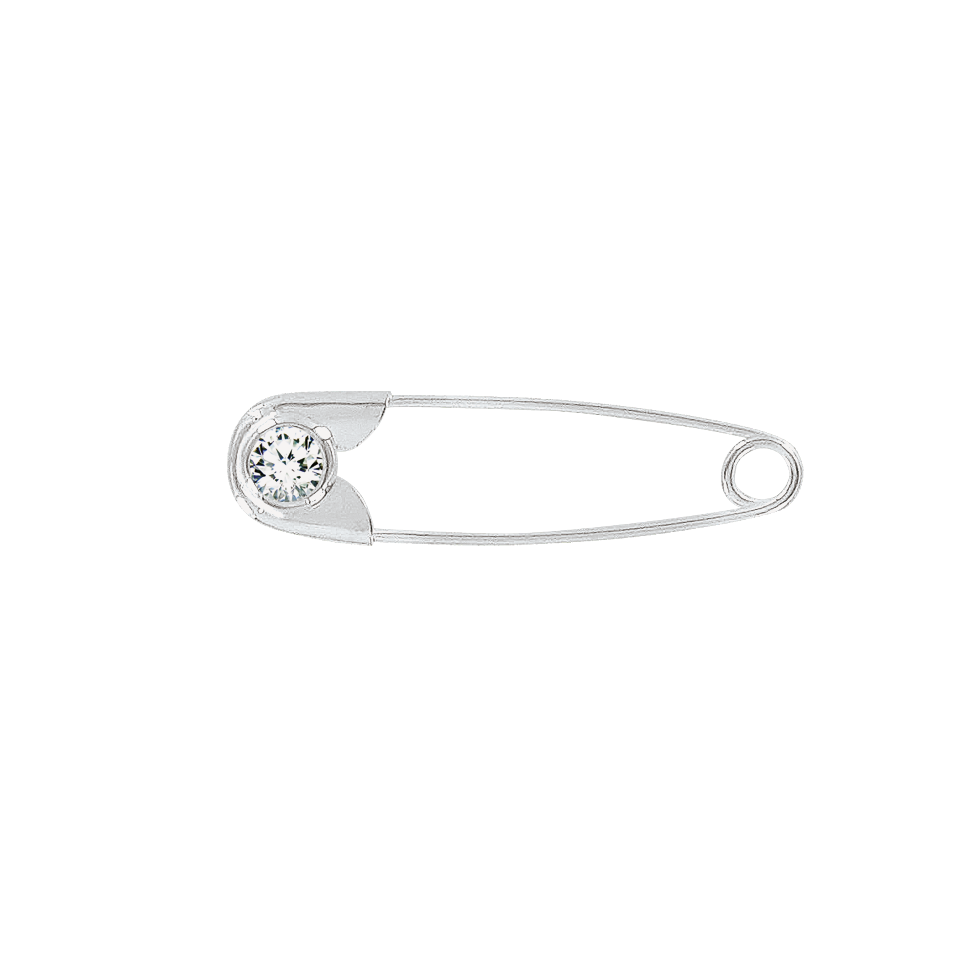 Brosche mit Zirkonia