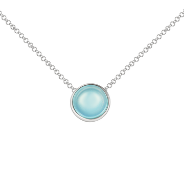 Collier mit Achat aqua
