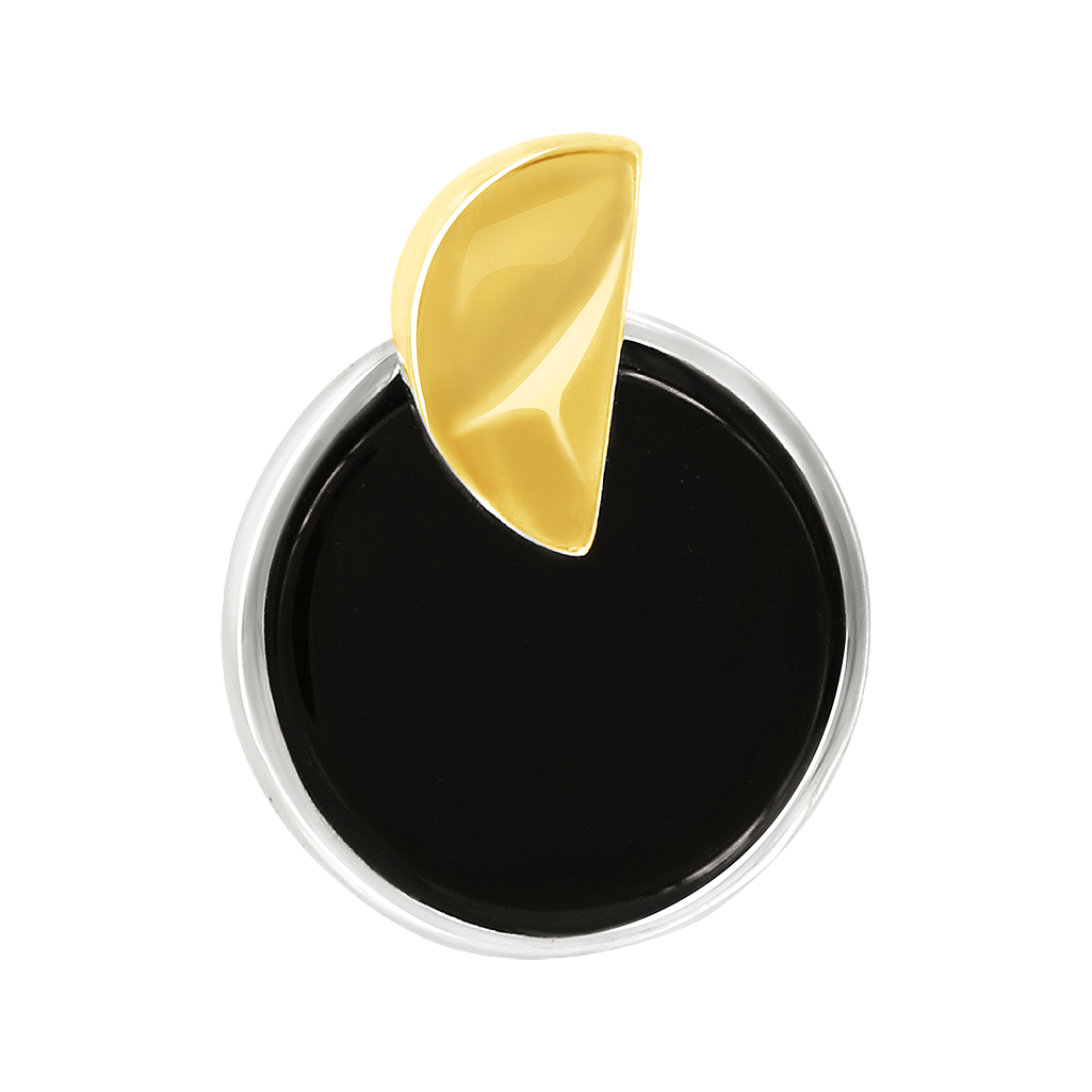 Anhänger mit Onyx und Vergoldung
