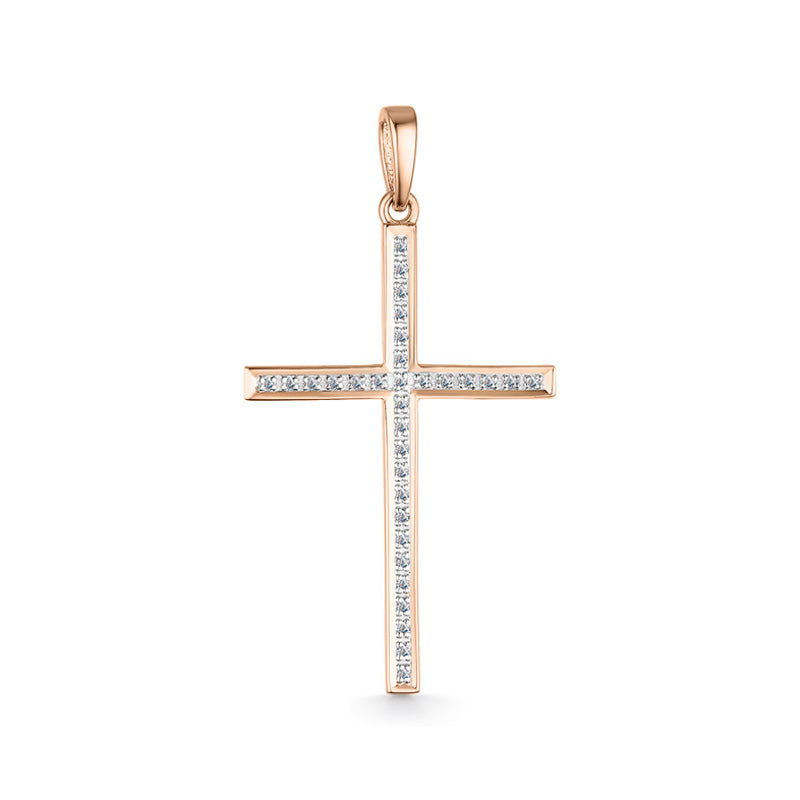Anhänger – Kreuz mit Brillanten