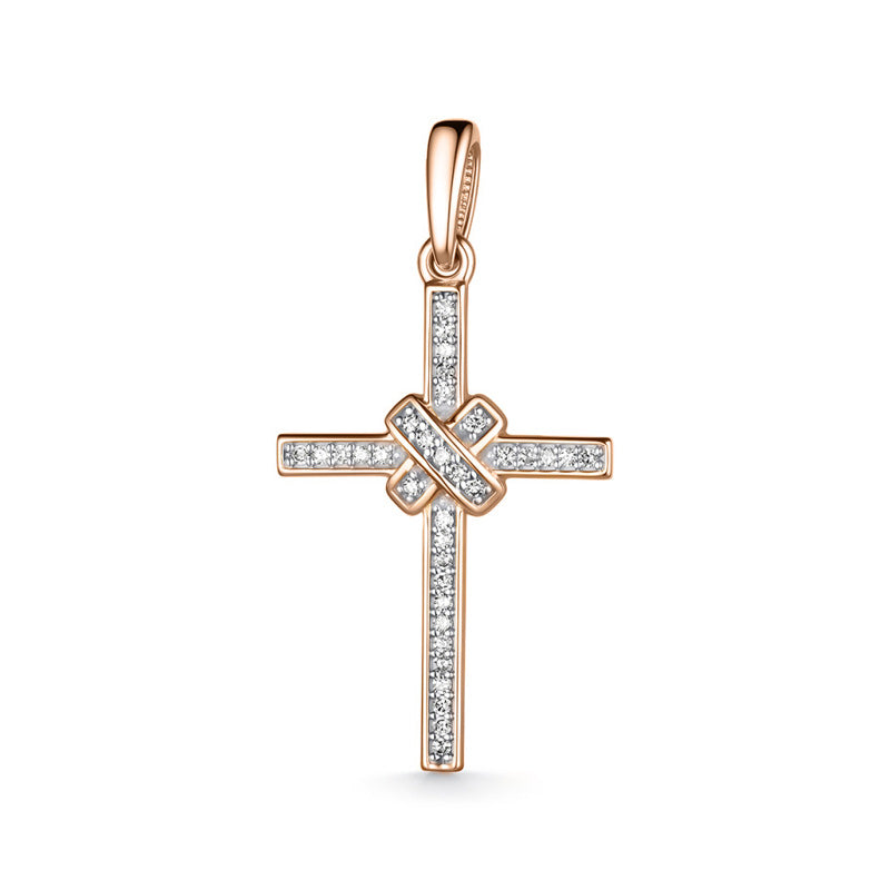 Anhänger–Kreuz mit Brillanten