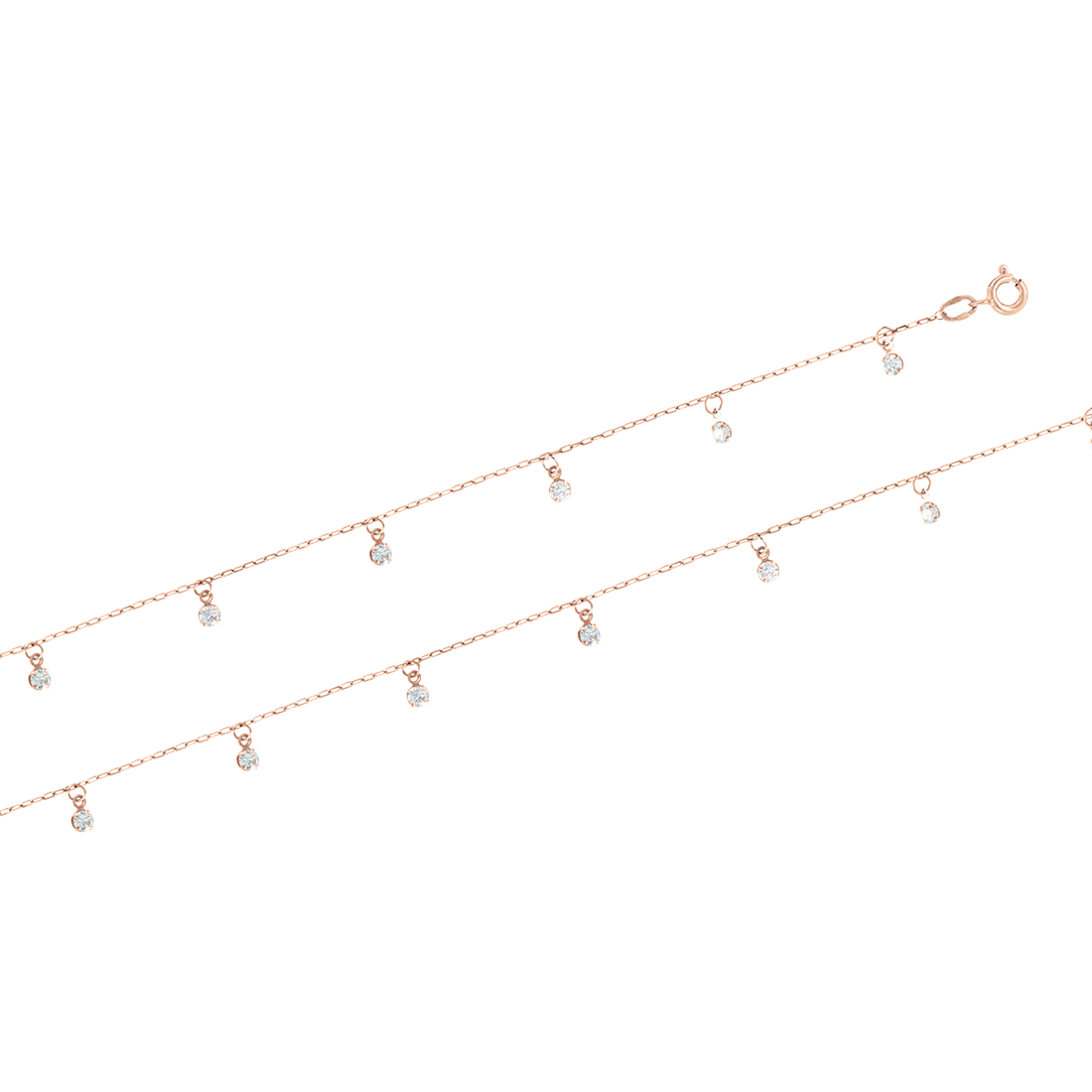 Fußkette mit Zirkonia