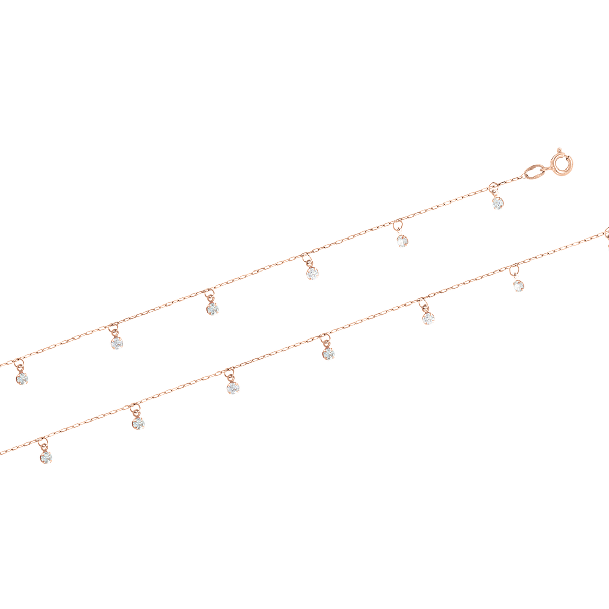 Fußkette mit Zirkonia