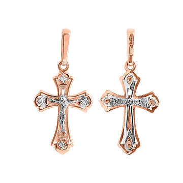 Anhänger-Kreuz mit Zirkonia