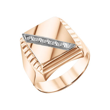 Herrenring mit Zirkonia