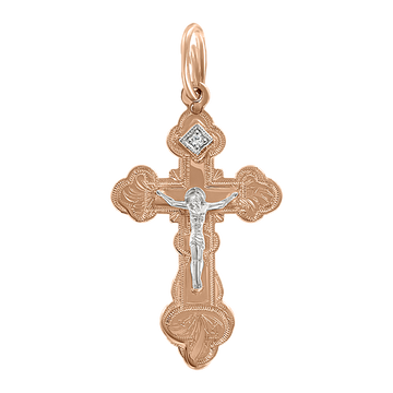 Anhänger–Kreuz mit Zirkonia