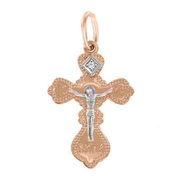Anhänger–Kreuz mit Zirkonia