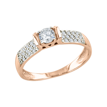 Damenring mit Swarovski Zirkonia