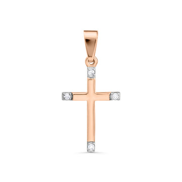 Anhänger–Kreuz mit Zirkonia