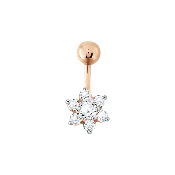 Bauchpiercing mit Zirkonia