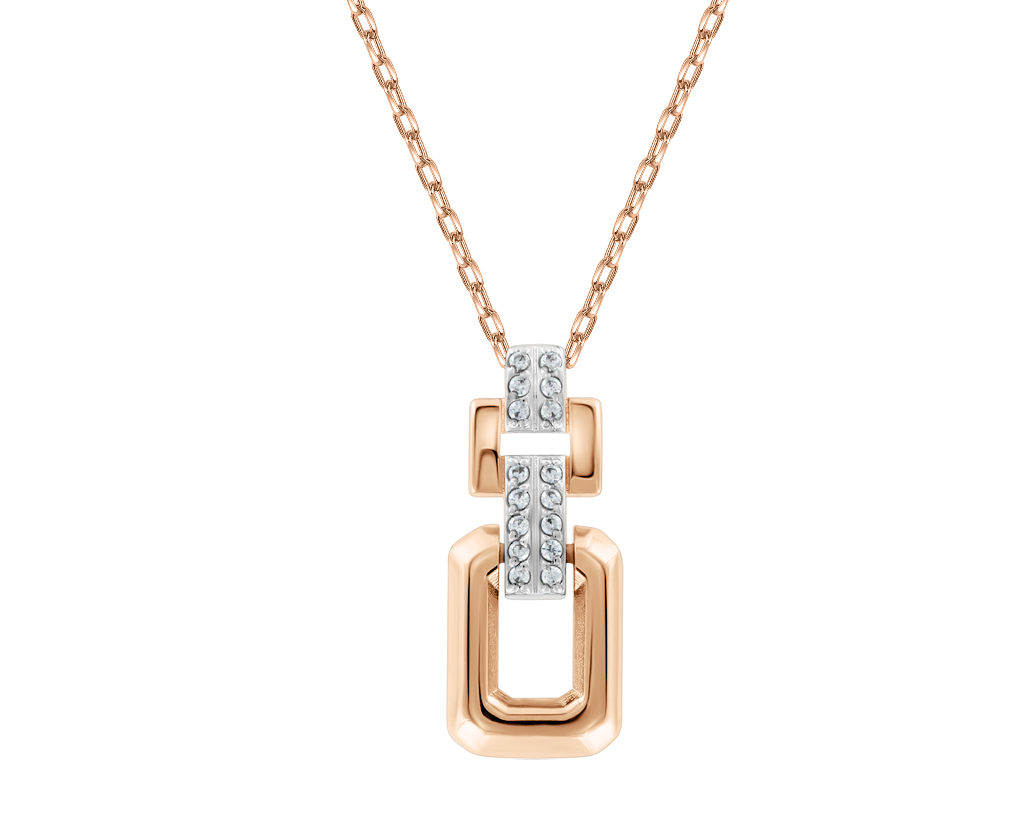 Collier mit Anhänger und Zirkonia