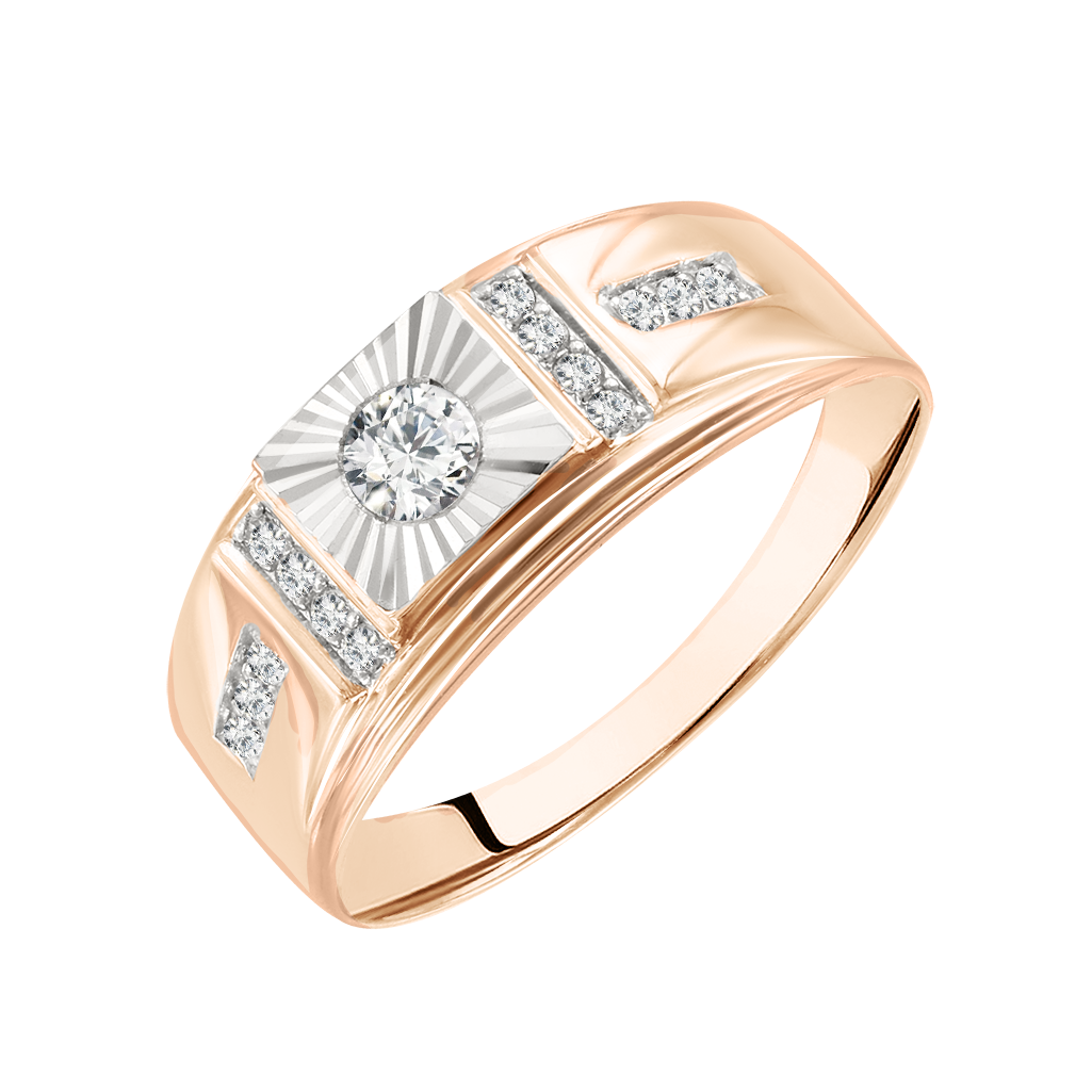 Herrenring mit Zirkonia