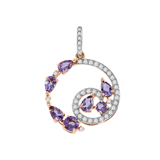 Anhänger mit Amethyst und Zirkonia 2