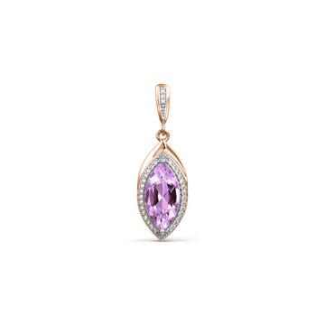 Anhänger mit Zirkonia und Amethyst