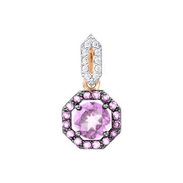 Anhänger mit Amethysten und Zirkonia