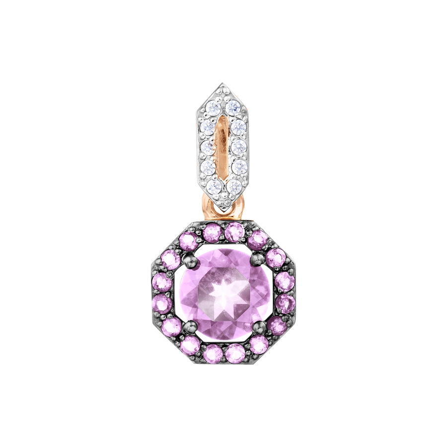 Anhänger mit Amethysten und Zirkonia