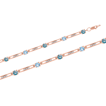 Armband mit  Zirkonia, Topas, London Topas