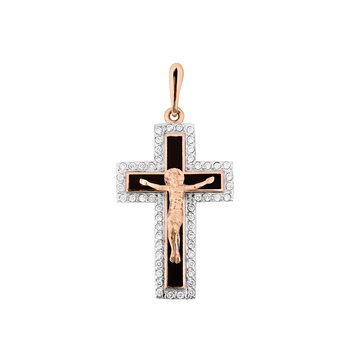 Anhänger-Kreuz mit Zirkonia