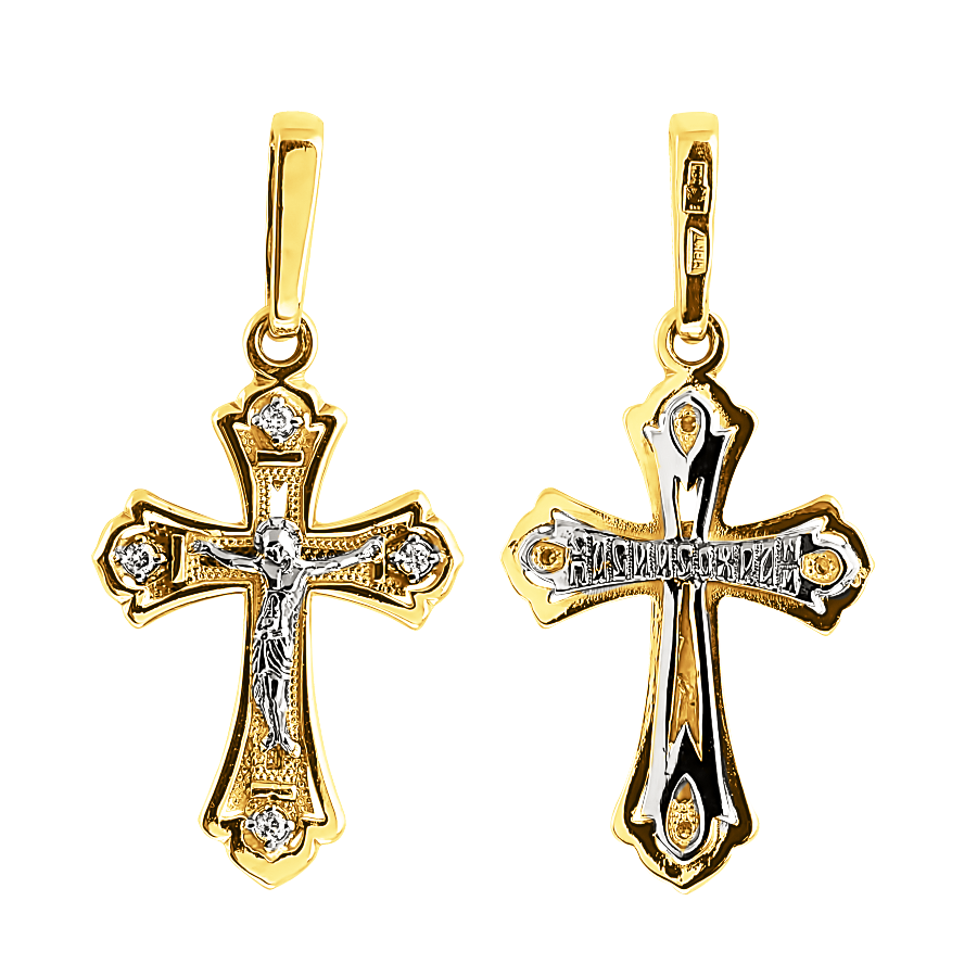 Anhänger – Kreuz mit Zirkonia