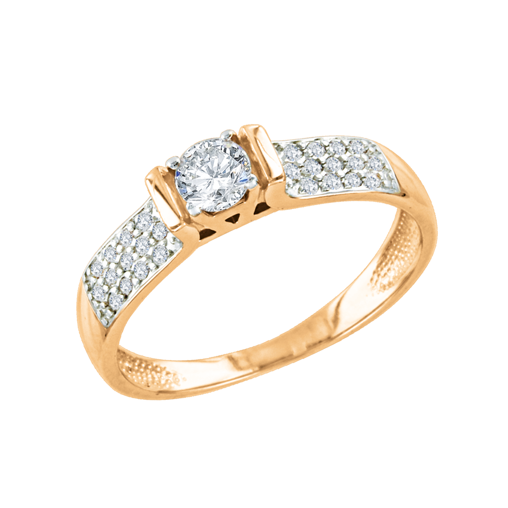 Damenring mit Swarovski Zirkonia