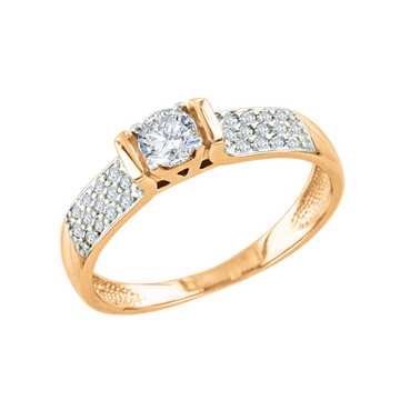 Damenring mit Swarovski Zirkonia