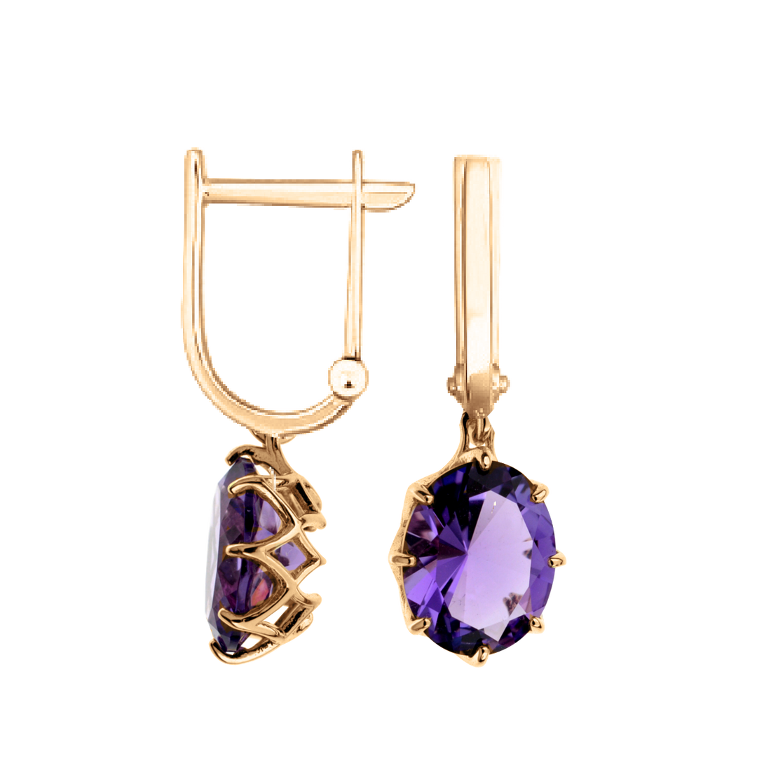Ohrhänger mit Amethyst