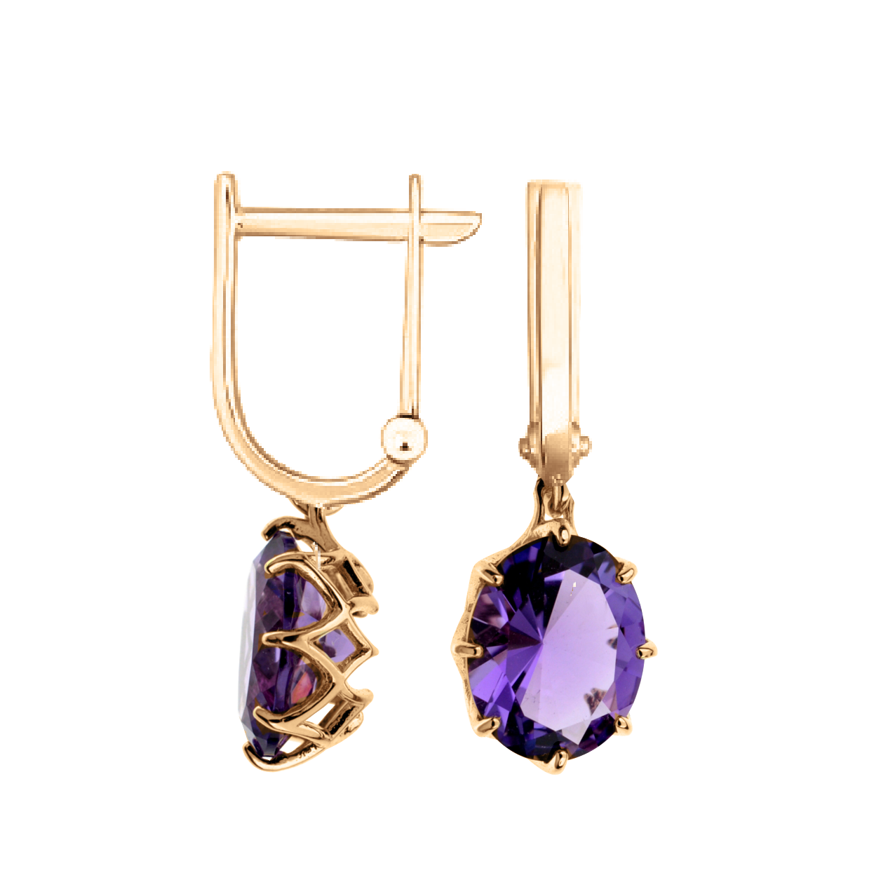 Ohrhänger mit Amethyst