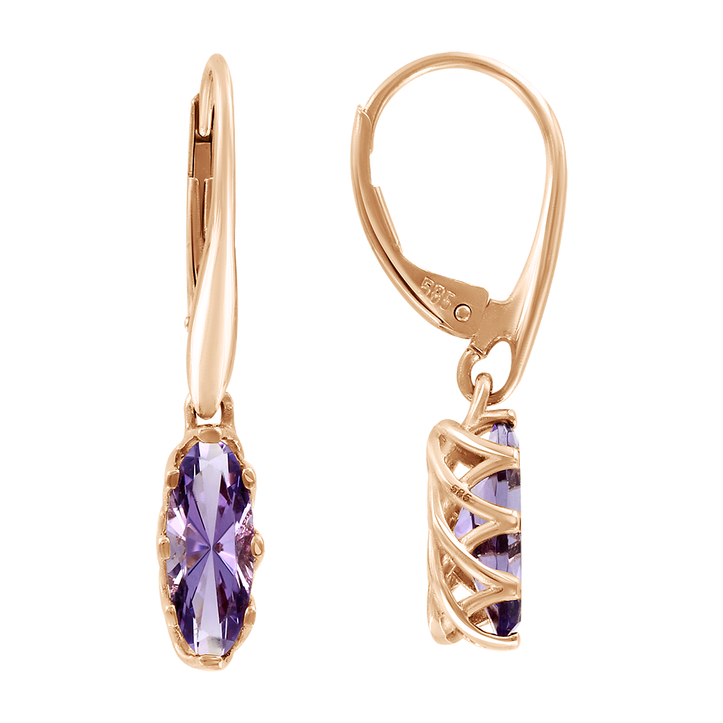 Ohrhänger mit Amethyst