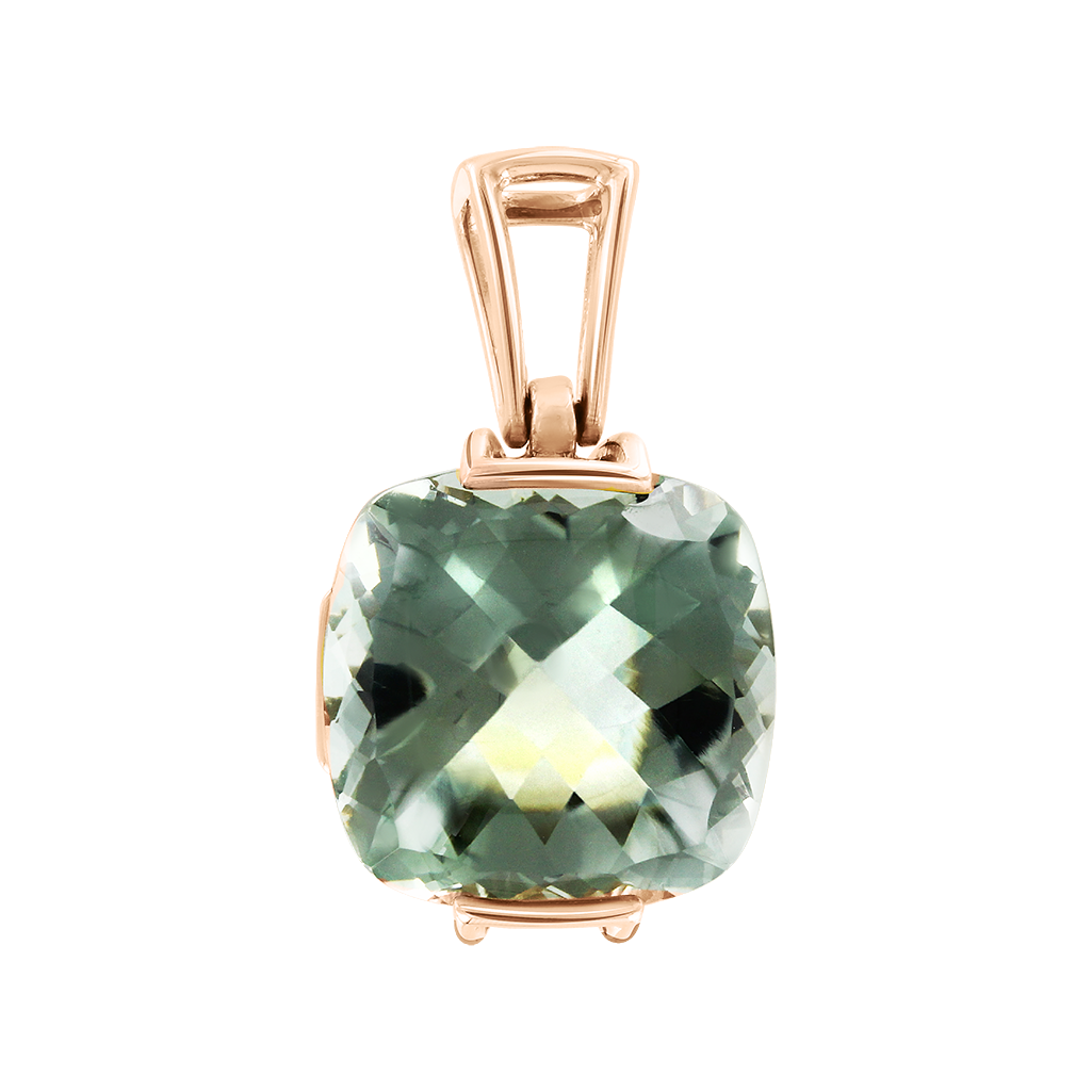 Anhänger mit grünem Amethyst