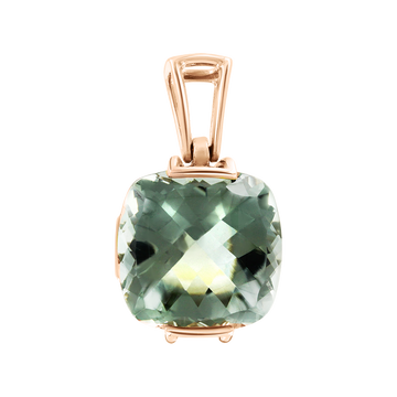 Anhänger mit grünem Amethyst