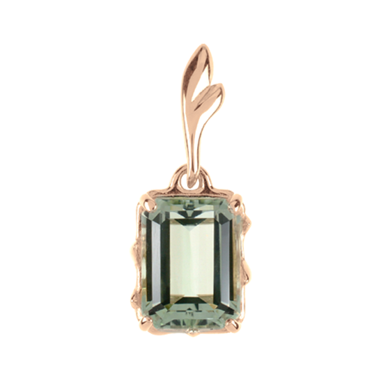 Anhänger mit grünem Amethyst