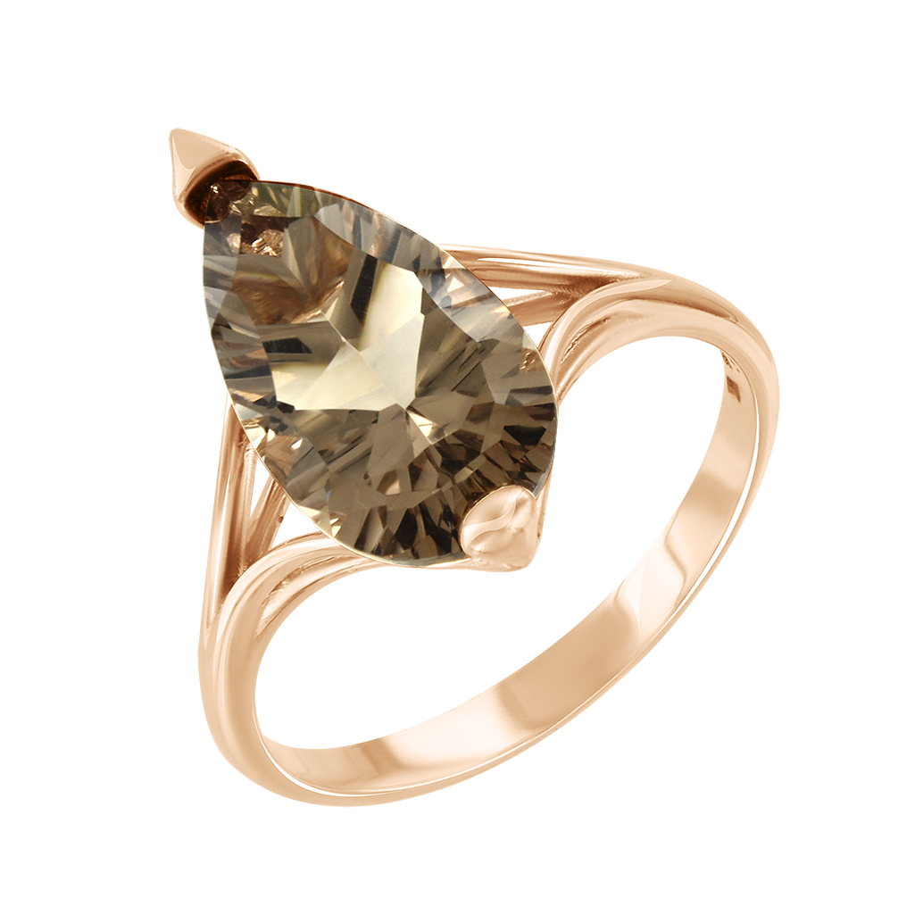 Damenring mit Rauchquarz