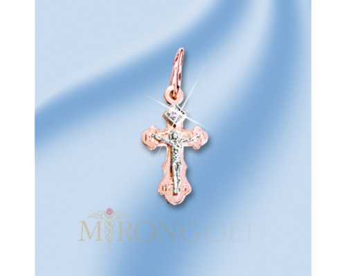 Anhänger, Rot-/Weißgold, 585°, Zirkonia