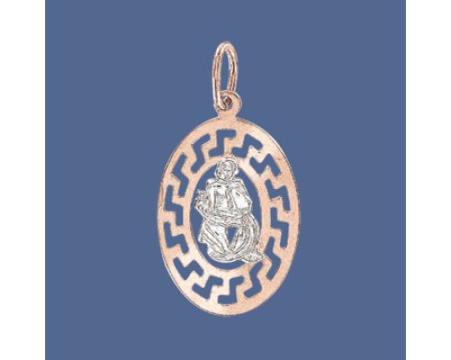 Anhänger, Rot-/Weißgold, 585°, Wassermann 21.01 - 20.02.