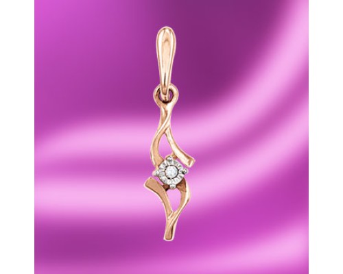 Anhänger, Rotgold, 585°, Brillant 0,014 ct. WSI